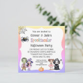 *Schattige Halloween feest voor kinderen Kaart (Staand voorkant)