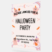Schattige Halloween-feestuitnodiging Acryl Bord (Hoek)