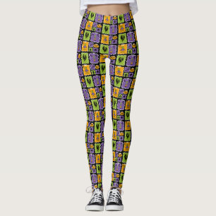 Schattige Halloween-figuren Kleine zombies Leggings