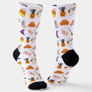 Schattige Halloween-figuren Sokken