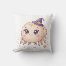 Schattige Halloween Fluffy Spin met Heksenhoed Kle Kussen