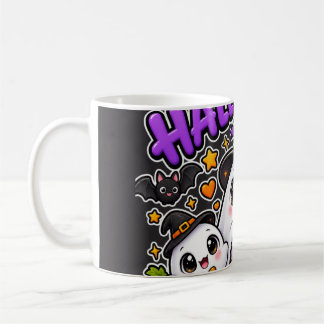 Schattige Halloween Geest Familie Koffiemok