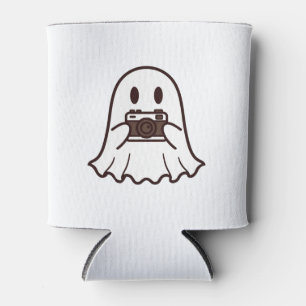 Schattige Halloween Geest Fotograaf Blikjeskoeler