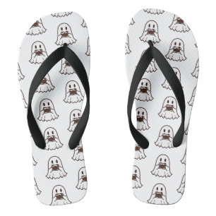 Schattige Halloween Geest Fotograaf Teenslippers