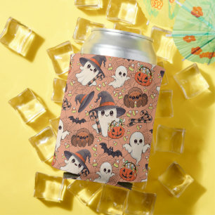 Schattige Halloween Geest Kawaii Stijl Blikjeskoeler