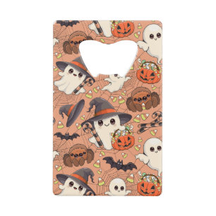 Schattige Halloween Geest Kawaii Stijl Creditkaart Flessenopener