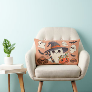 Schattige Halloween Geest Kawaii Stijl Kussen
