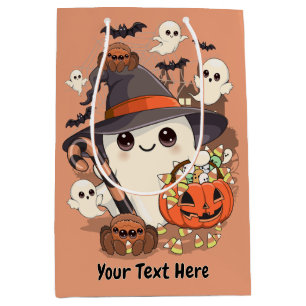 Schattige Halloween Geest Kawaii Stijl Medium Cadeauzakje
