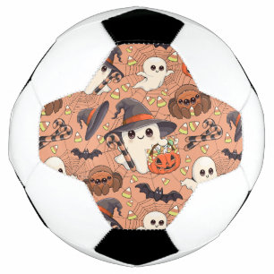 Schattige Halloween Geest Kawaii Stijl Voetbal
