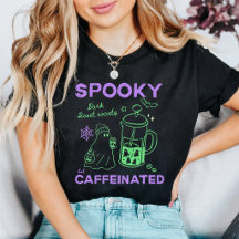 Schattige Halloween Geest Koffie Liefhebber Groen