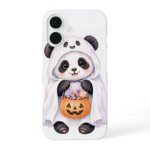 Schattige Halloween Geest Panda Pompoen Snoep iPho
