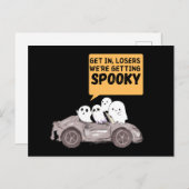 Schattige Halloween Geest spooktacular feestje Briefkaart (Voorkant / Achterkant)