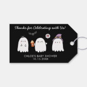 Schattige Halloween Geesten Baby Shower Bedankt Cadeaulabel (Voorkant (Horizontaal))