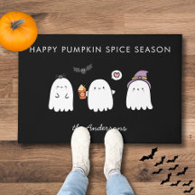 Schattige Halloween-geesten Pumpkin Spice Seizoen