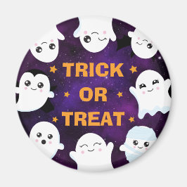 Schattige Halloween-geesten Trick or Treat Magneet