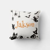 Schattige Halloween gepersonaliseerd Sierkussen - (Voorkant)