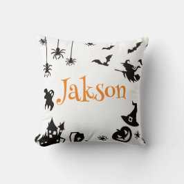 Schattige Halloween gepersonaliseerd Sierkussen -