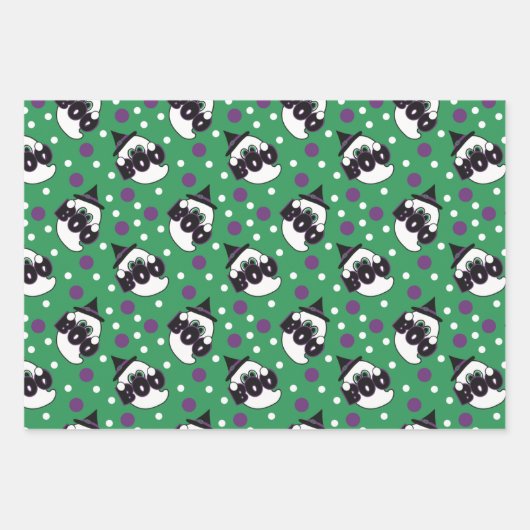 Schattige Halloween Ghost Boo Sign Inpakpapier Vel (Voorkant)