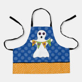 Schattige Halloween Ghost gezegde Boo! Schort (Voorkant)