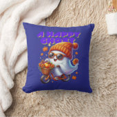 Schattige Halloween Ghost Milk Tea Pillow Kussen (Deken)