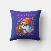 Schattige Halloween Ghost Milk Tea Pillow Kussen (Achterkant)