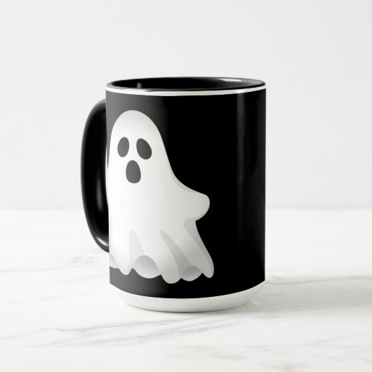 Schattige Halloween Ghost Mok (Voorkant links)