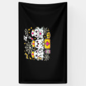 Schattige Halloween Ghost Nurse Trio met medische  Spandoek (Verticaal)