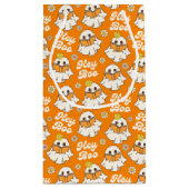 Schattige Halloween Ghost Retro Spooky Boo Sinaasa Klein Cadeauzakje (Achterkant)