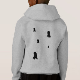 Schattige Halloween Ghost Sinaasappel, zwart geper
