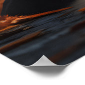 Schattige Halloween Golden Retriever Dog Oktober H Poster (Hoek)