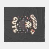 Schattige Halloween Griezelige Sfeer Fleece Deken (Voorkant (Horizontaal))