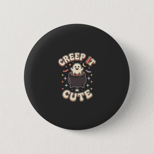 Schattige Halloween Griezelige Sfeer Ronde Button 5,7 Cm (Voorkant)