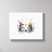 Schattige Halloween Hedgehogs kostuum Canvas Afdruk (Voorkant)