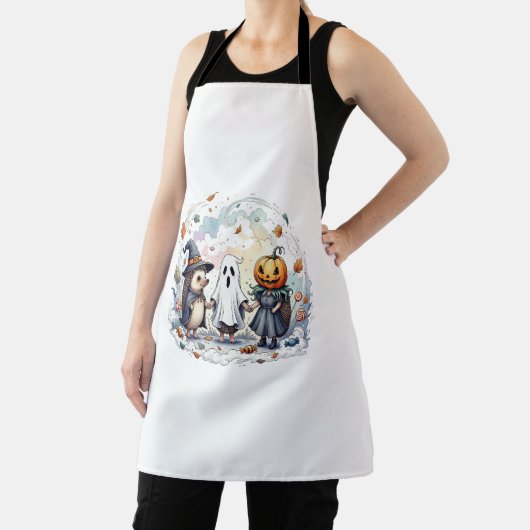 Schattige Halloween Hedgehogs kostuum Schort (Insitu)