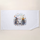 Schattige Halloween Hedgehogs kostuum Strandlaken (Voorkant)