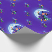 Schattige Halloween heks, grillige heks, Cadeaupapier (Hoek)