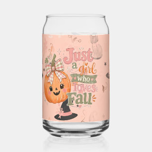 Schattige Halloween Heks Kat Gewoon Een Meisje Dat Blikvorm Glas
