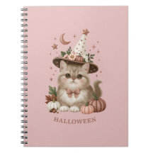 Schattige Halloween Heks Kat Pompoen