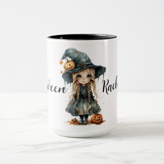 Schattige Halloween heksenkind Mok (Midden)