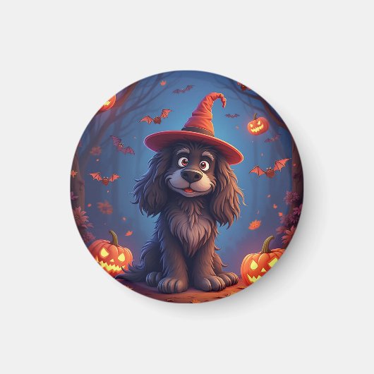 Schattige Halloween hond Magneet (Voorkant)