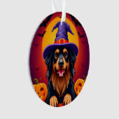 Schattige Halloween hond Ornament (voorkant)