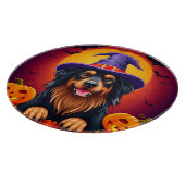Schattige Halloween hond Snijplank (Hoek)