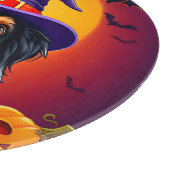 Schattige Halloween hond Snijplank (Hoek)