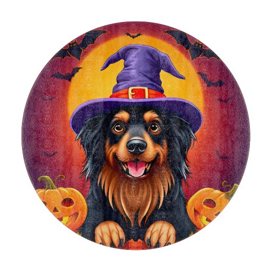 Schattige Halloween hond Snijplank (Voorkant)