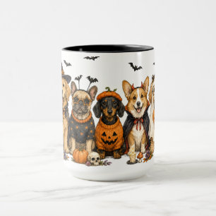 Schattige Halloween-honden Mok