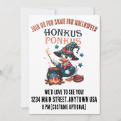 Schattige Halloween Honkus Ponkus Kaart (Voorkant)