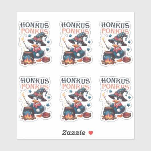 Schattige Halloween Honkus Ponkus Sticker (Vel)