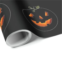 Schattige Halloween Jack-o'-lantern Cadeaupapier