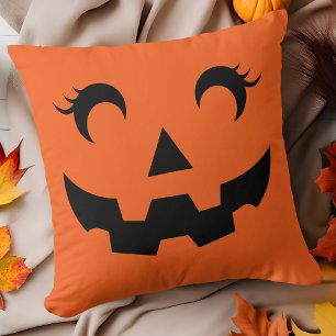 Schattige Halloween Jack O'Lantern Pompoen Gezicht Kussen