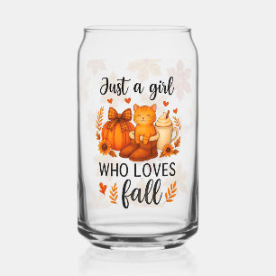 Schattige Halloween Kat Gewoon Een Meisje Dat Van Blikvorm Glas